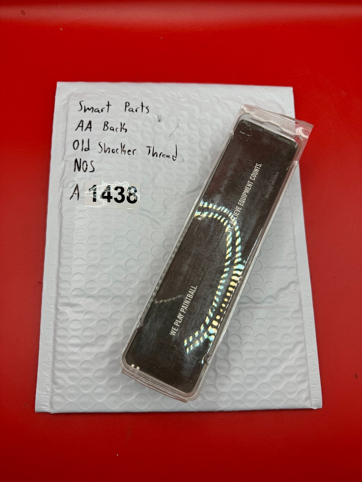 Smart Parts AA Back Old Shocker Thread NOS - used paintball barrel back - black