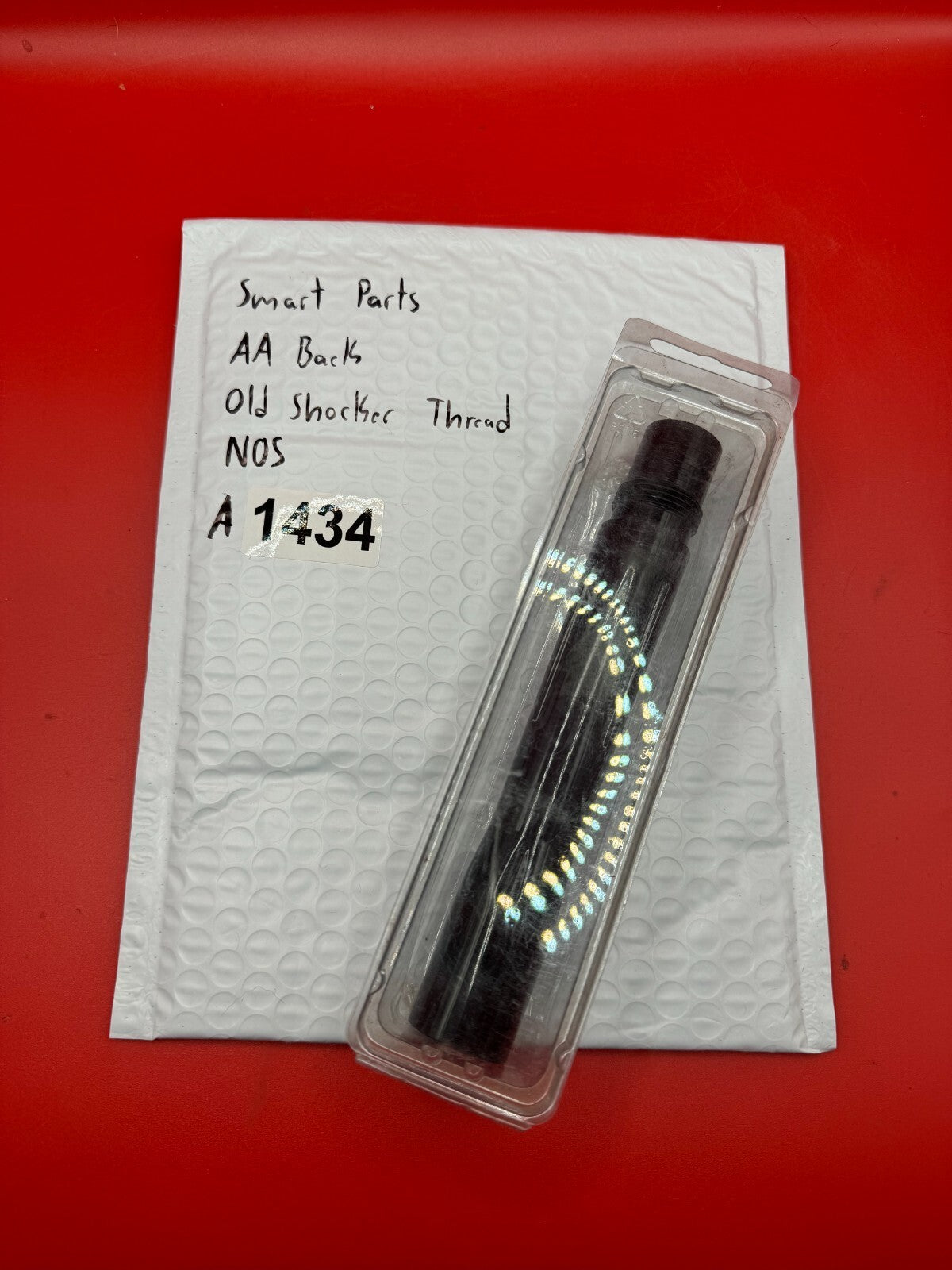 Smart Parts AA Back Old Shocker Thread NOS - used paintball barrel back - black