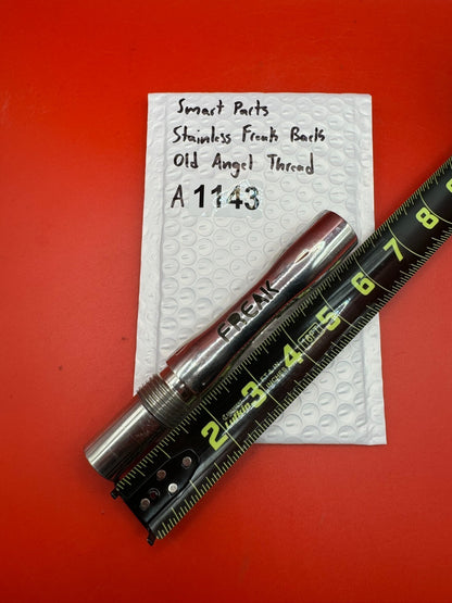 Smart Parts Stainless Freak Back Old Angel Thread - used paintball barrel back - silver / polished stainless