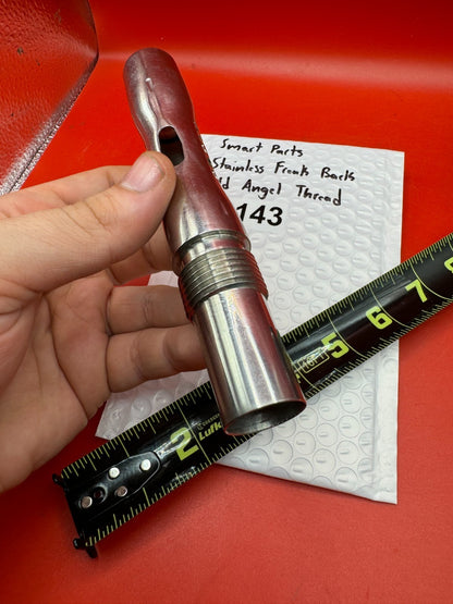 Smart Parts Stainless Freak Back Old Angel Thread - used paintball barrel back - silver / polished stainless
