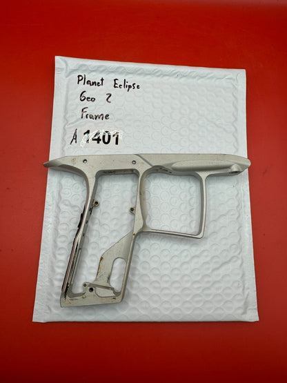 Planet Eclipse Geo 2 Paintball Marker Frame - used paintball trigger frame - silver
