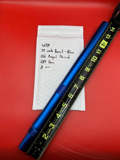 WDP 14 inch Paintball Barrel - Blue Old Angel Thread 689 Bore