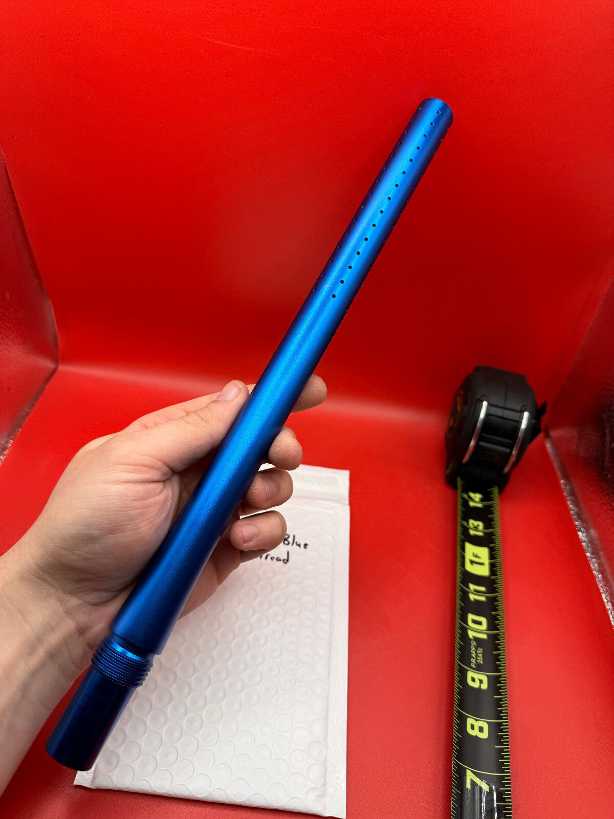WDP 14 inch Paintball Barrel - Blue Old Angel Thread 689 Bore