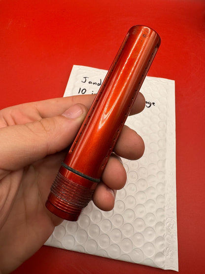 J &amp; J 10 inch Tip - Orange  Paintball Barrel