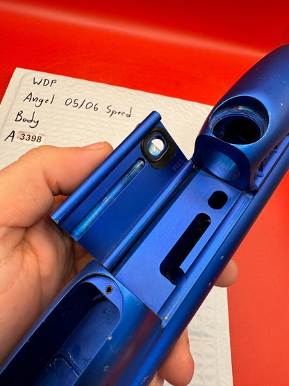 WDP Angel 05/06 Speed Body - used paintball body - blue anno