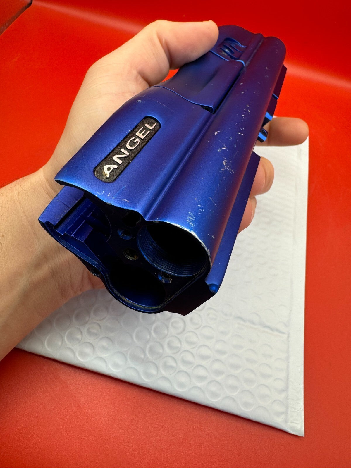 WDP Angel 05/06 Speed Body - used paintball body - blue anno