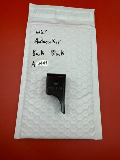 WGP Autococker Back Block - used paintball back block - black