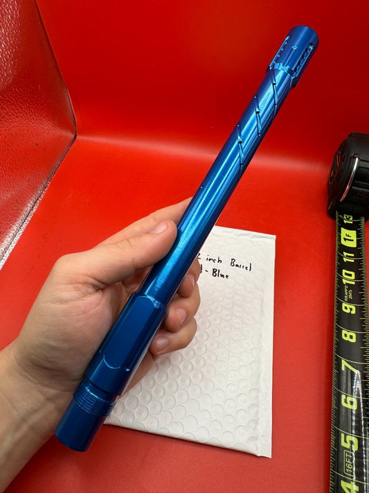 PMI Pursuit 12 inch Paintball Barrel A/C Thread - Blue 690 Bore