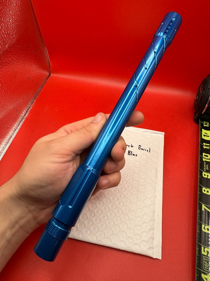 PMI Pursuit 12 inch Paintball Barrel A/C Thread - Blue 690 Bore