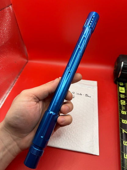 PMI Pursuit 12 inch Paintball Barrel A/C Thread - Blue 690 Bore