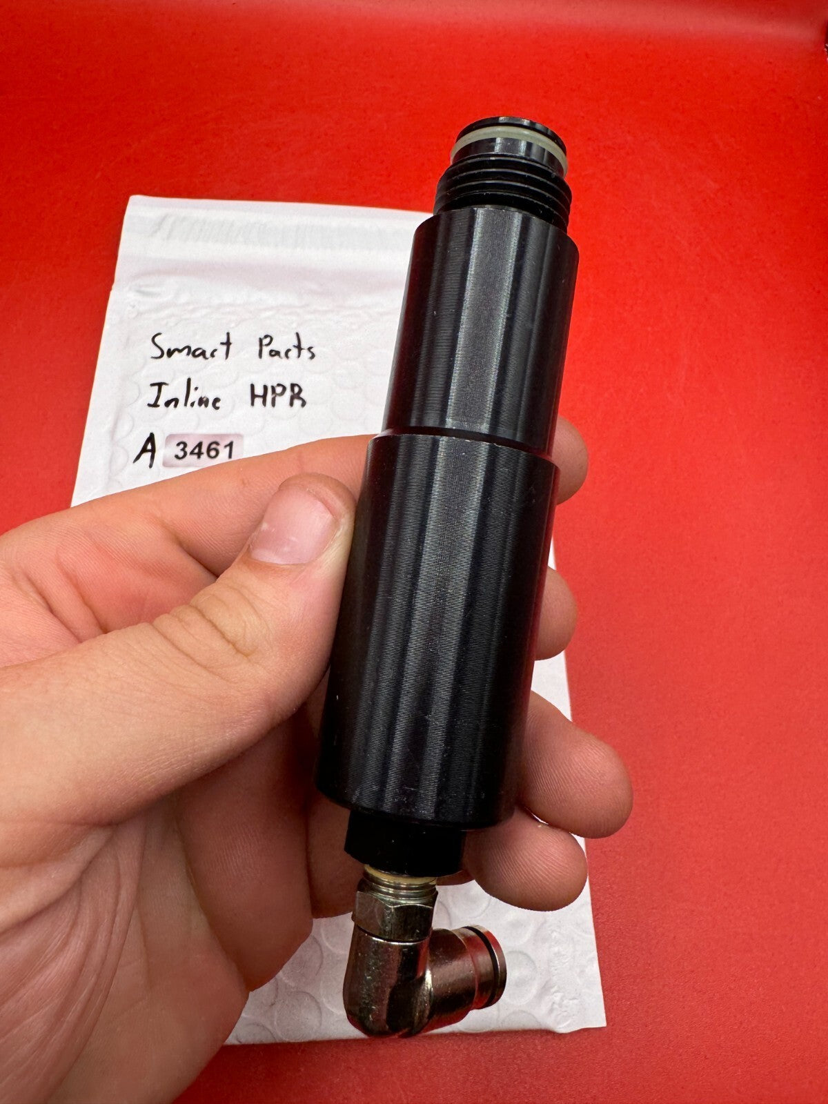 Smart Parts Inline HPR - used paintball hpr (high pressure regulator) - black