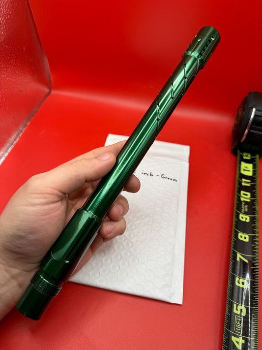 PMI Pursuit 12 inch Paintball Barrel A/C Thread - Green 690 Bore