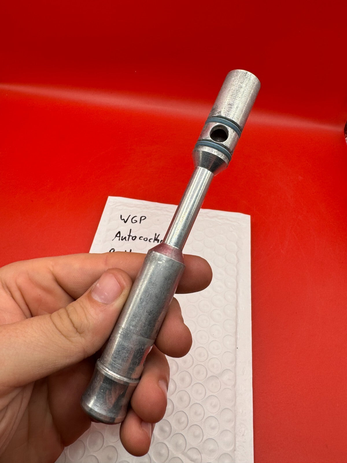 WGP Autococker Bolt - used paintball bolt - silver