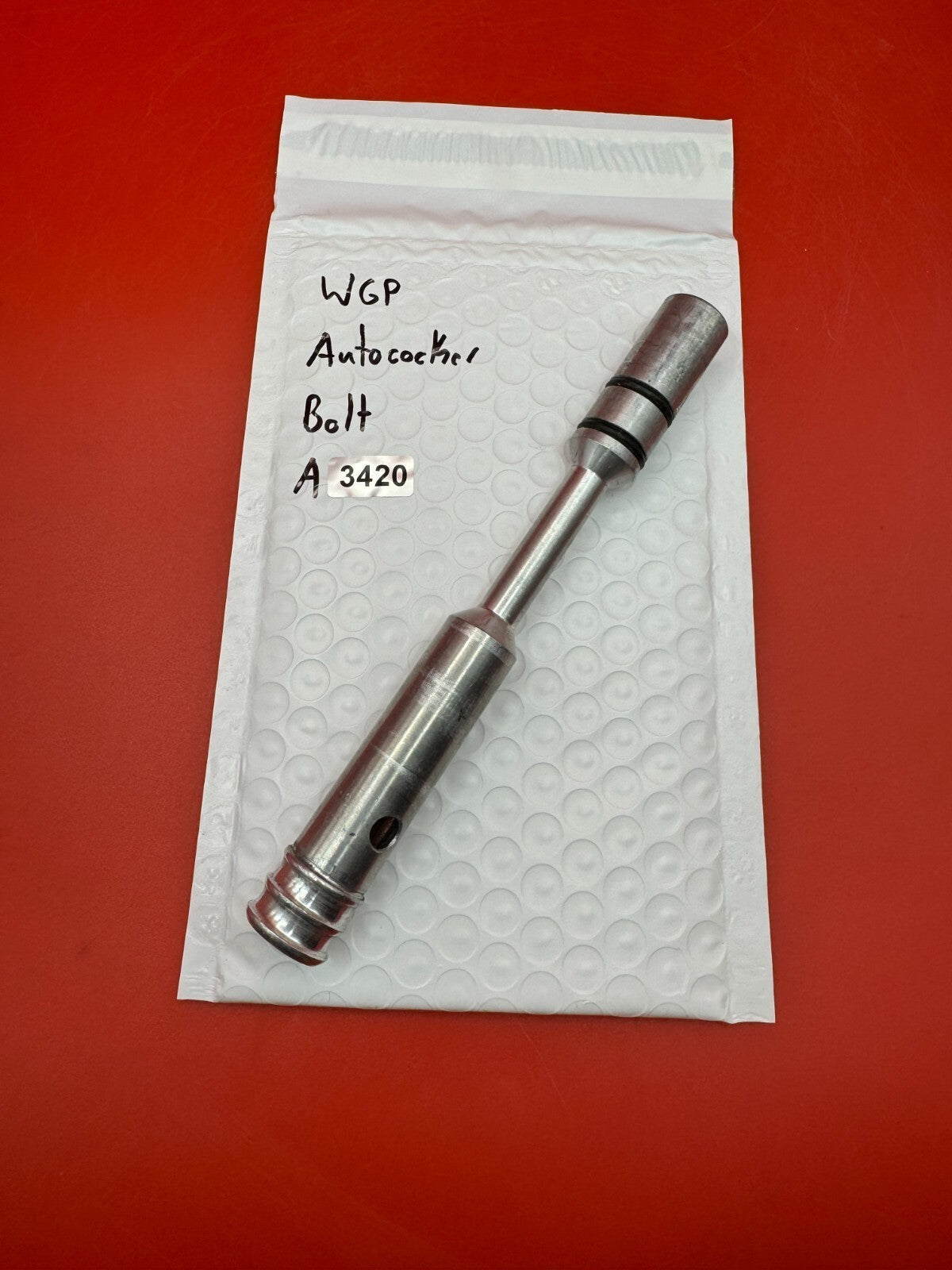 WGP Autococker Bolt - used paintball bolt - silver