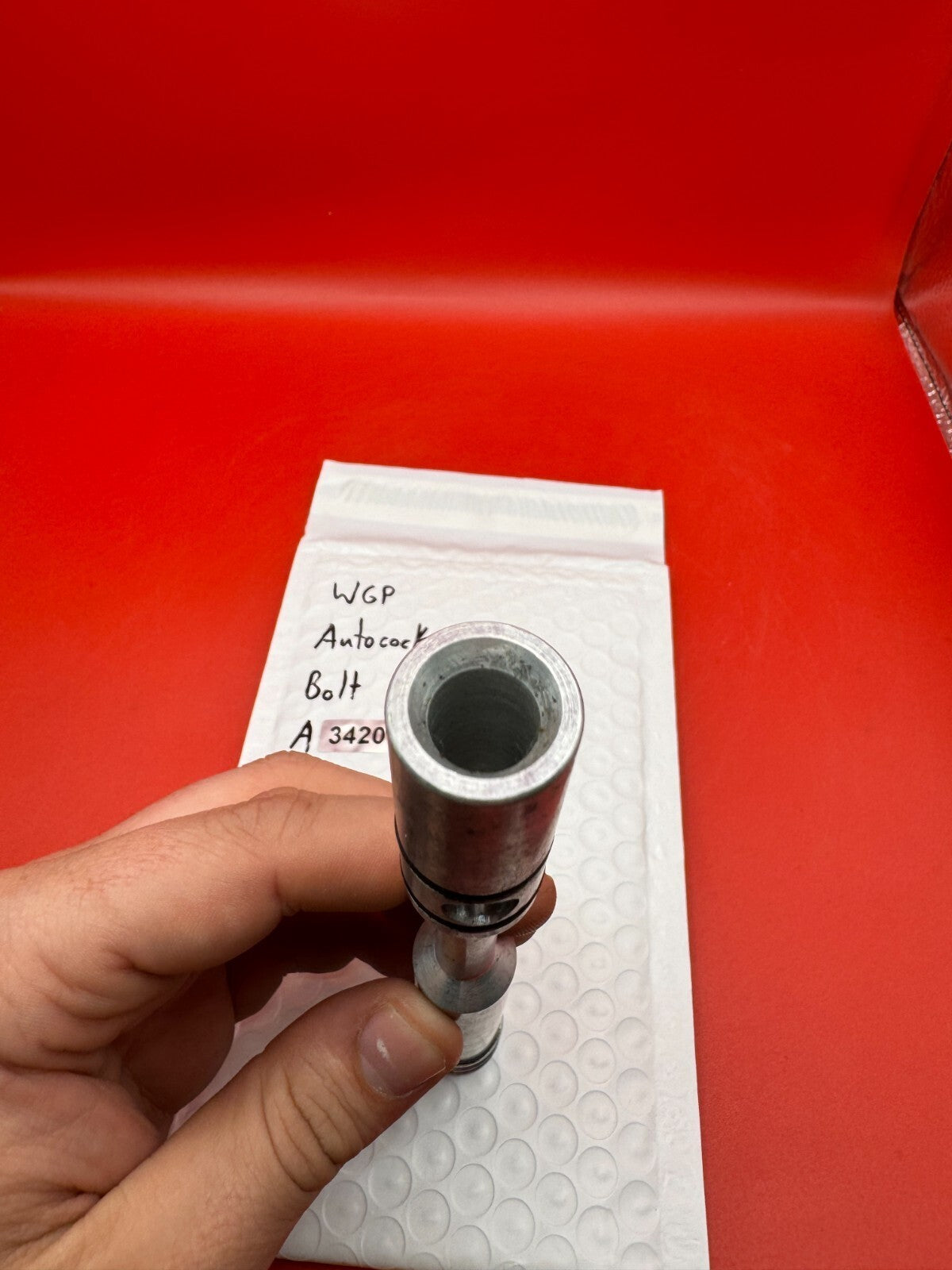 WGP Autococker Bolt - used paintball bolt - silver