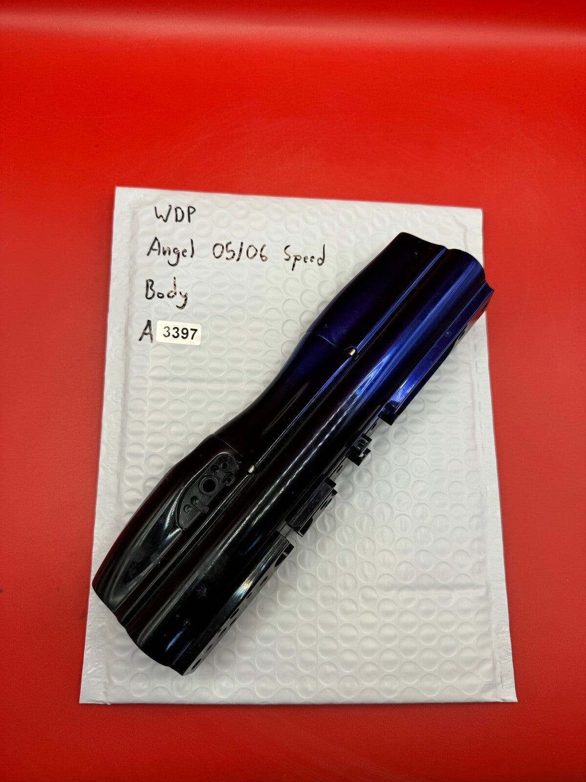 WDP Angel 05/06 Speed Body - used paintball body - blue/black fade anno