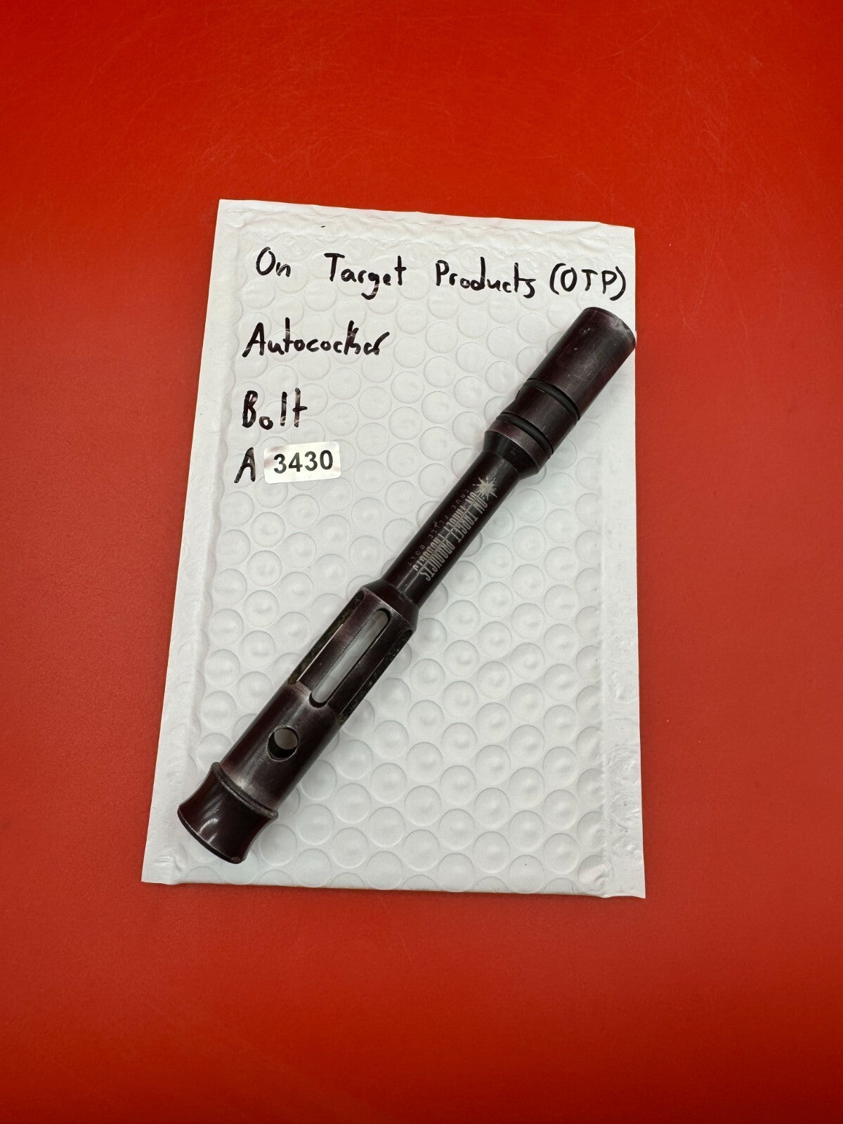 On Target Products (OTP) Autococker Bolt - used paintball bolt - black
