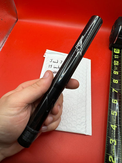 J &amp; J 14 inch Tip Paintball Barrel - used paintball barrel tip - black