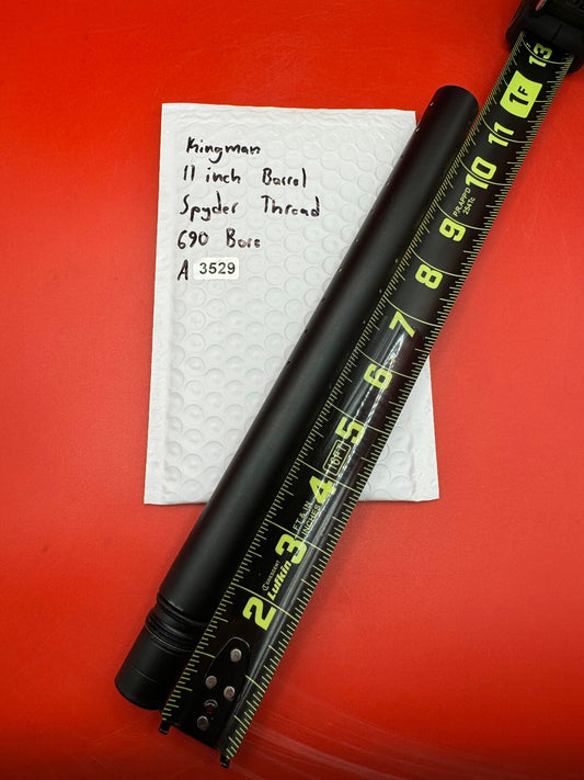Kingman 11 inch Paintball Barrel Spyder Thread 690 Bore