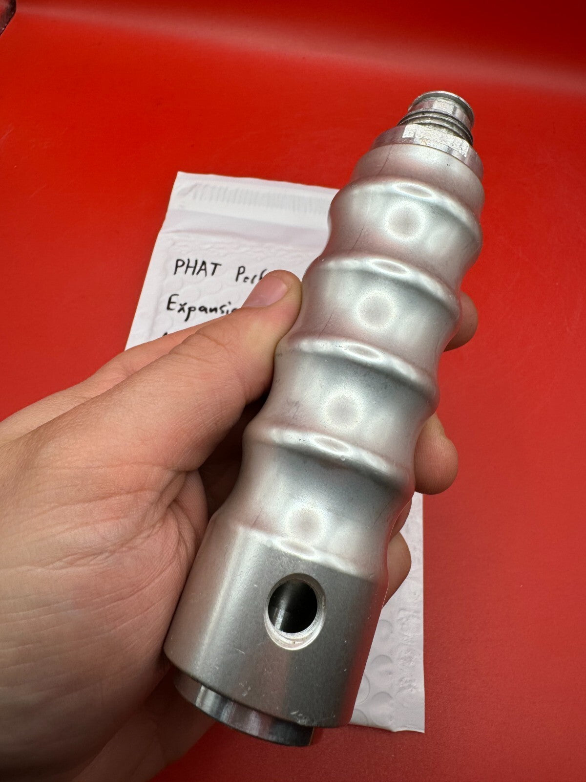 PHAT Performance PB Expansion Chamber - used paintball expansion chamber - silver