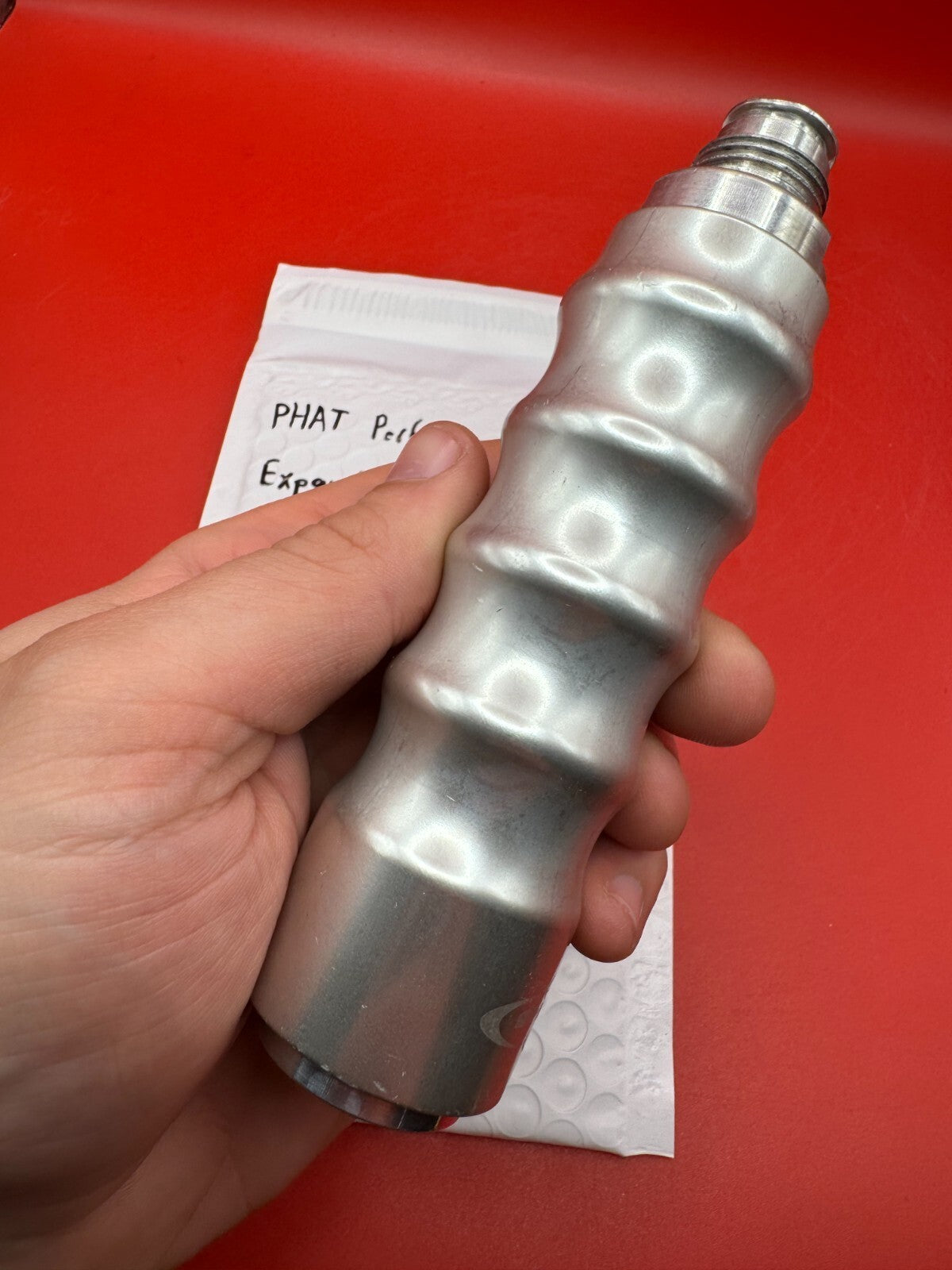 PHAT Performance PB Expansion Chamber - used paintball expansion chamber - silver