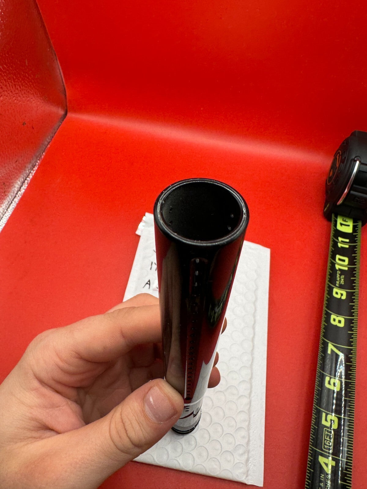 J &amp; J 14 inch Tip Paintball Barrel - used paintball barrel tip - black