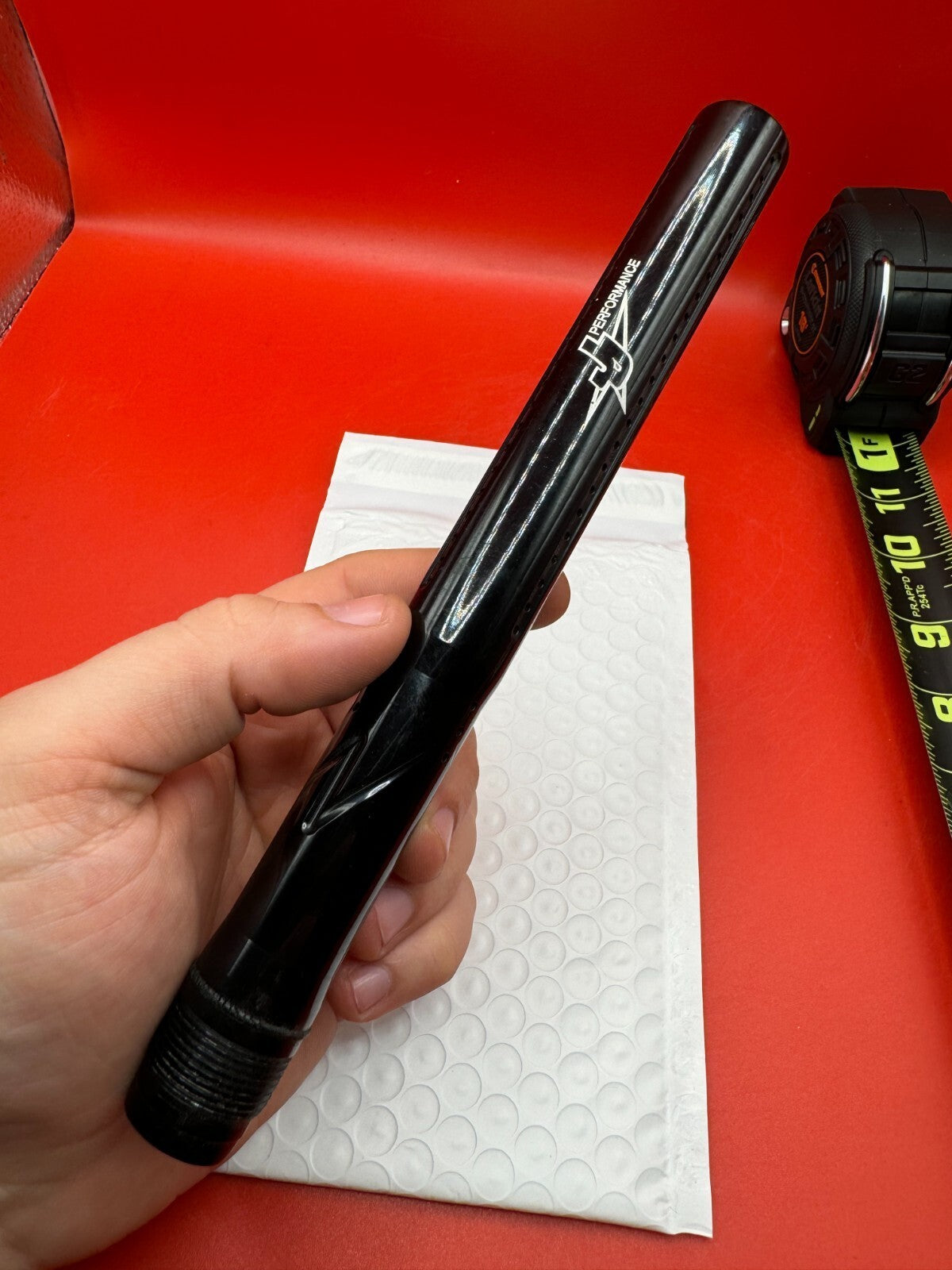 J & J 14 inch Tip Barrel - used paintball barrel tip - black