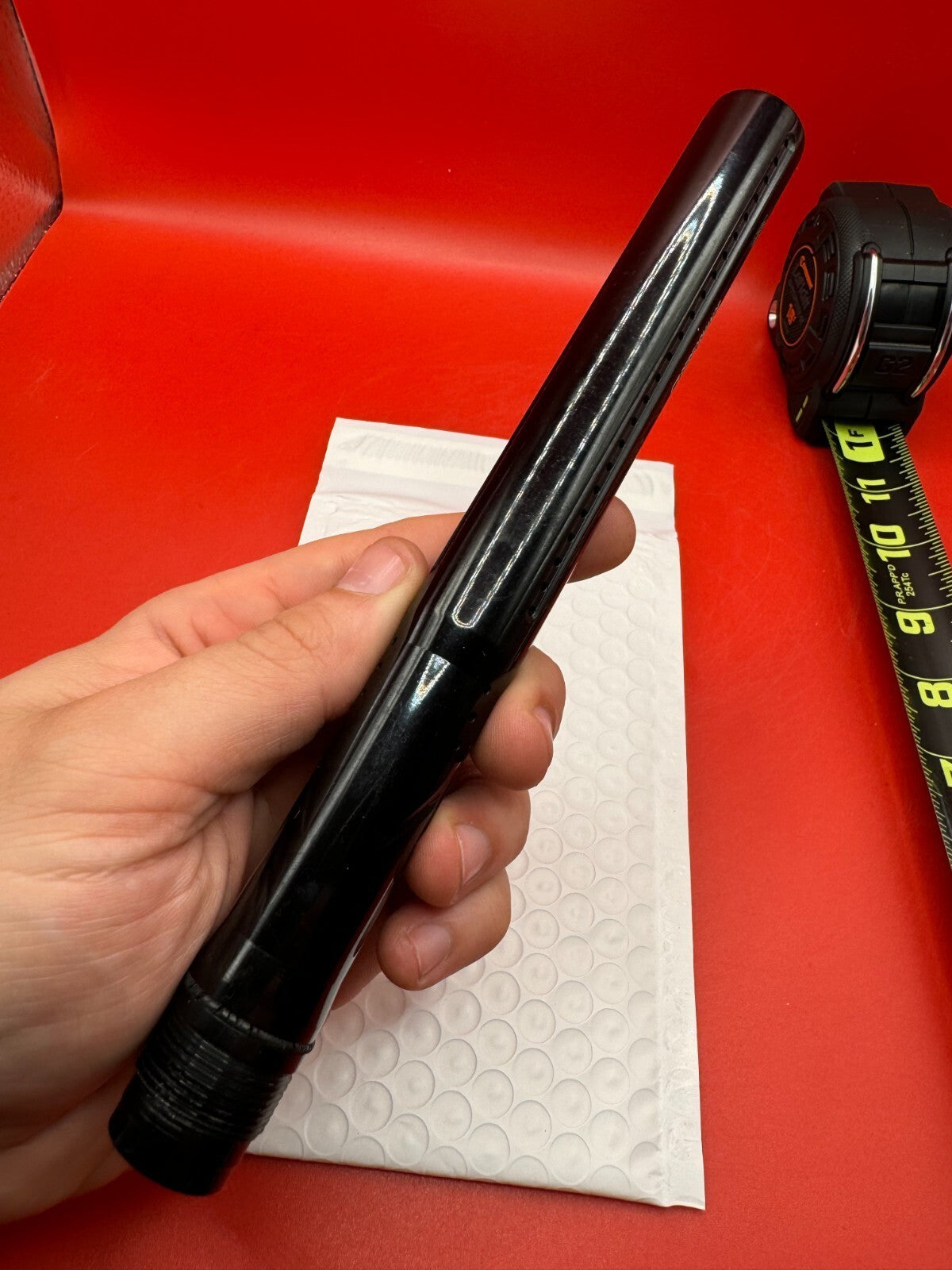 J & J 14 inch Tip Barrel - used paintball barrel tip - black