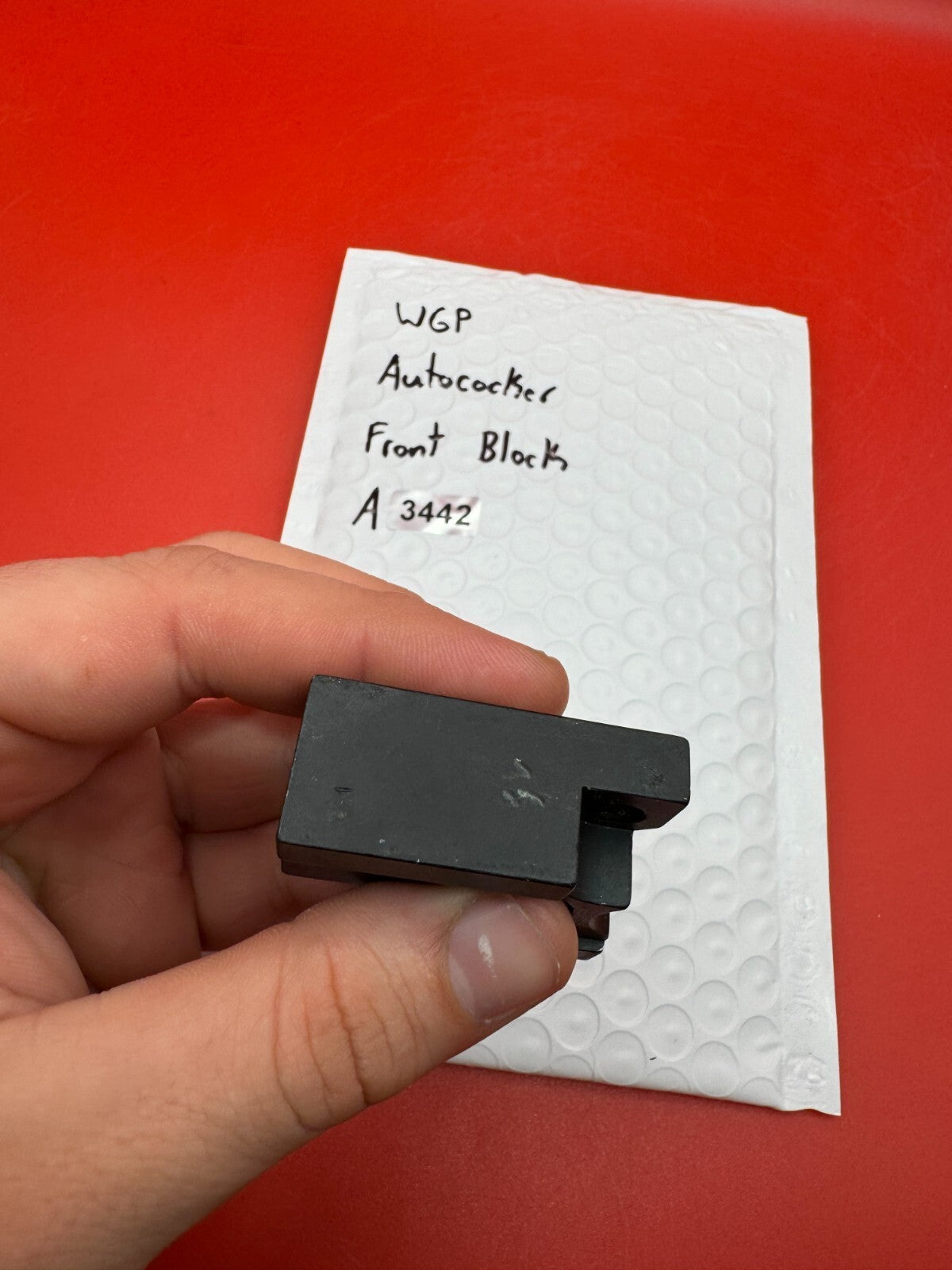 WGP Autococker Front Block - used paintball front block - black