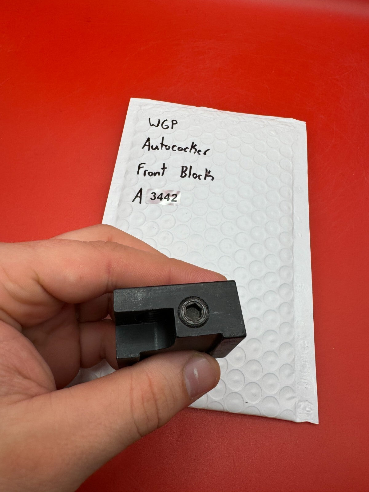 WGP Autococker Front Block - used paintball front block - black