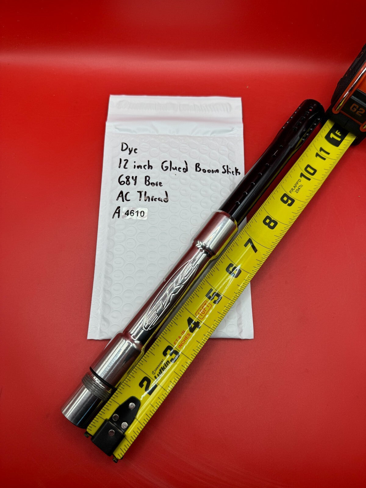 Dye 12 inch Glued Boom Stick 684 Bore AC Thread