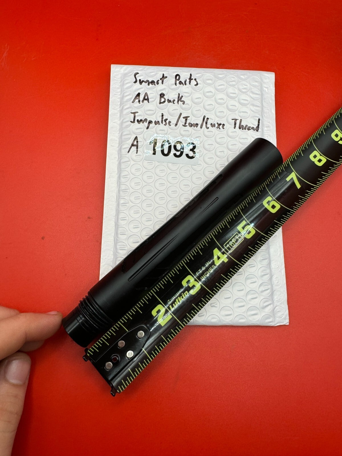 Smart Parts AA Back Impulse/Ion/Luxe Thread - used paintball barrel back - black anno