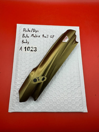 Proto/Dye Proto Matrix Rail 07 Body - used paintball body - gold / bronze anno