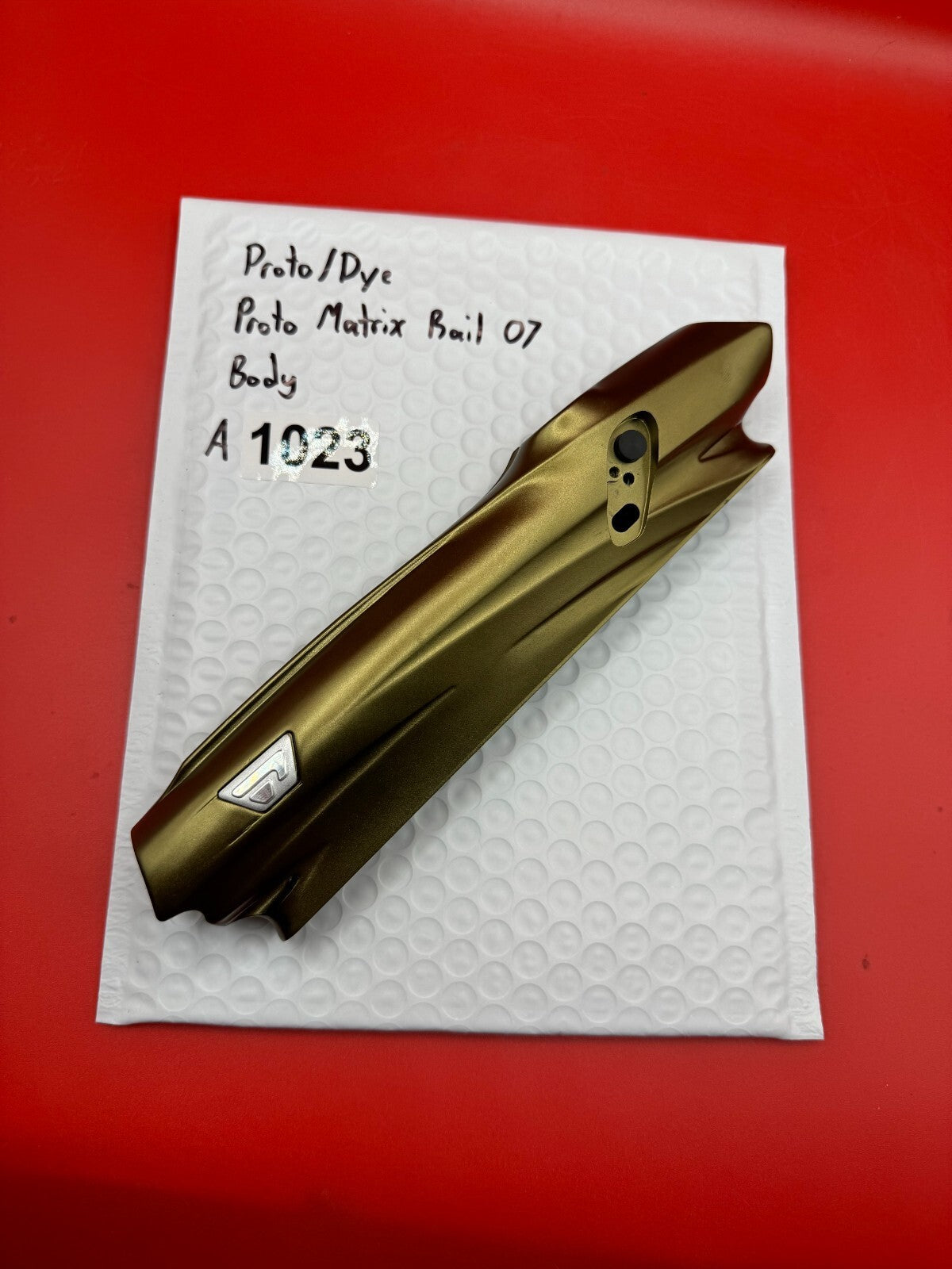 Proto/Dye Proto Matrix Rail 07 Body - used paintball body - gold / bronze anno