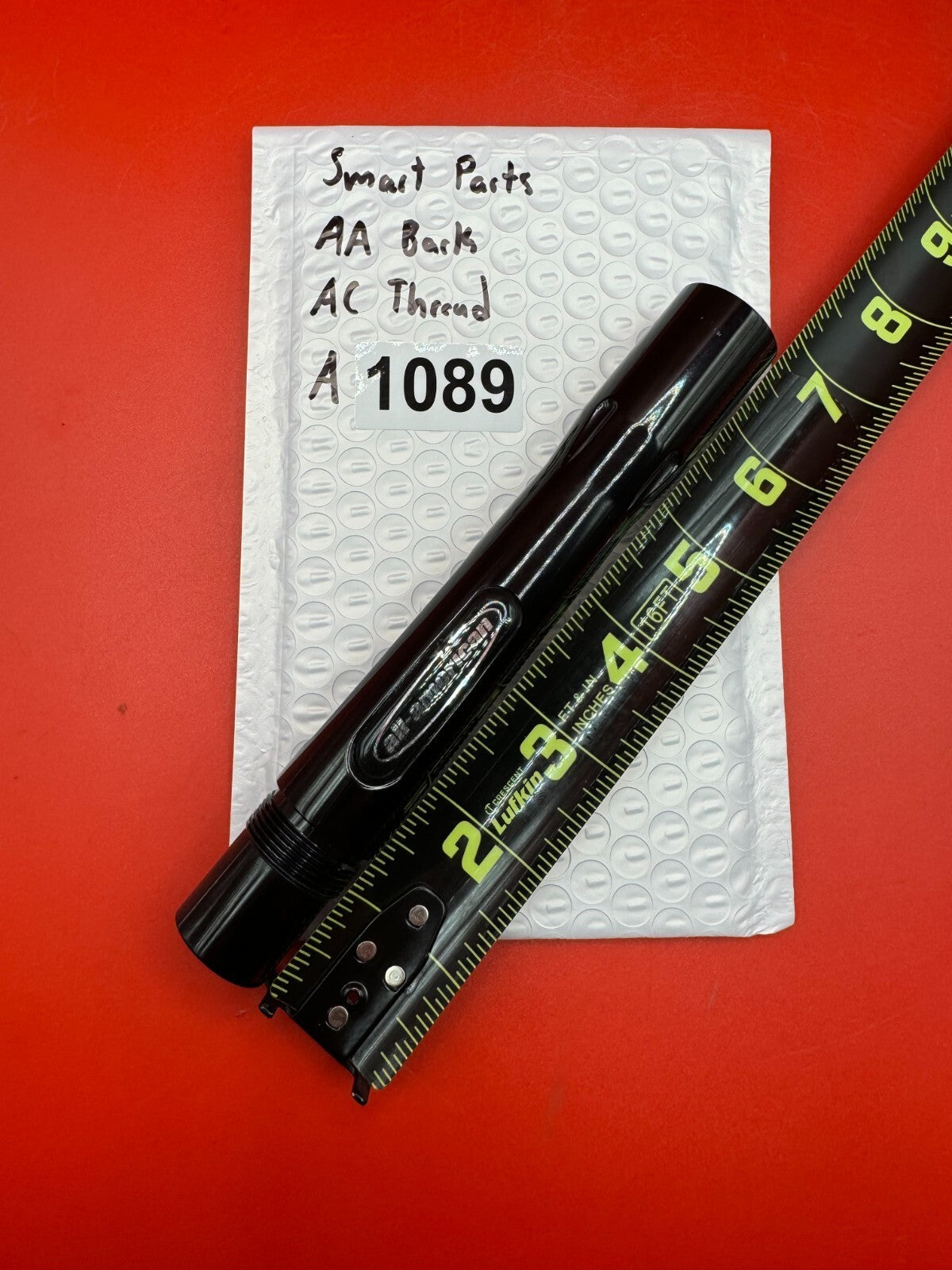 Smart Parts AA Back AC Thread - used paintball barrel back - black