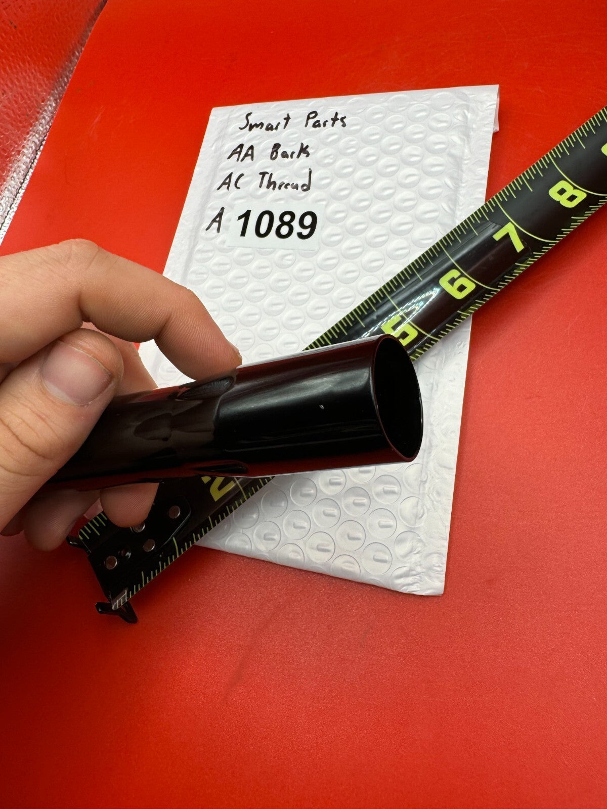 Smart Parts AA Back AC Thread - used paintball barrel back - black