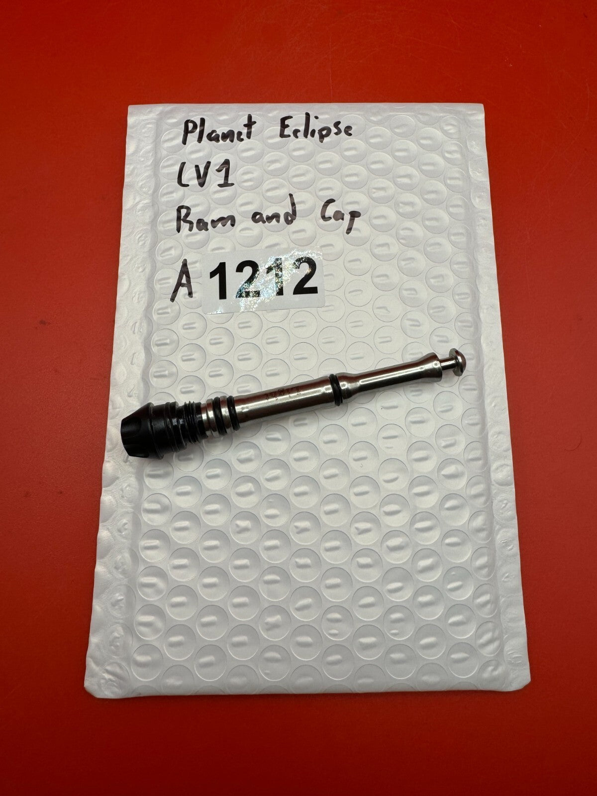 Planet Eclipse LV1 Ram and Cap - used paintball ram and cap - black/silver