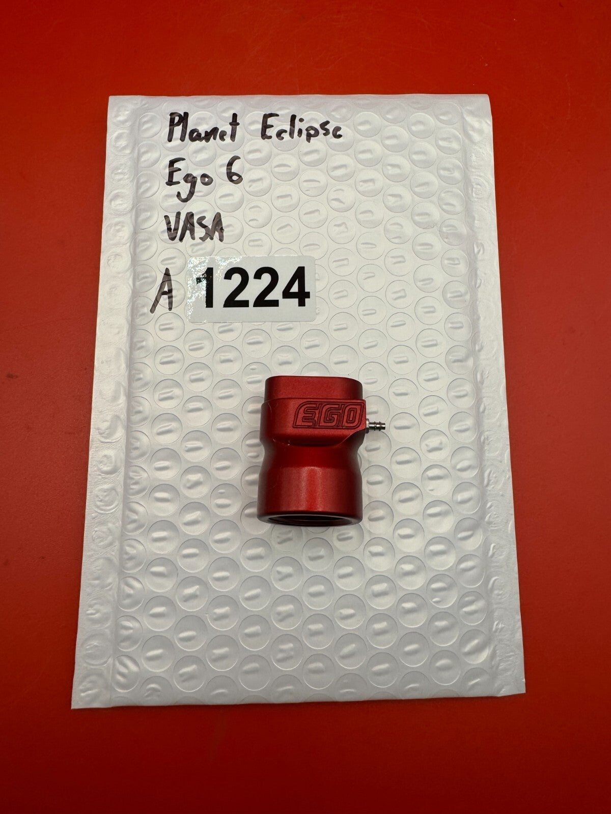 Planet Eclipse Ego 6 VASA - used paintball lpr (low pressure regulator) - red anno