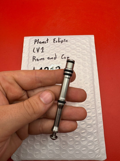 Planet Eclipse LV1 Ram and Cap - used paintball ram and cap - black/silver