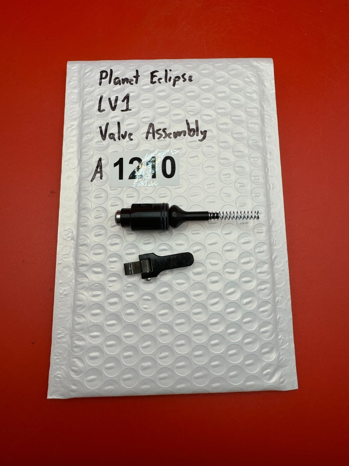 Planet Eclipse LV1 Valve Assembly - used paintball valve assembly - black