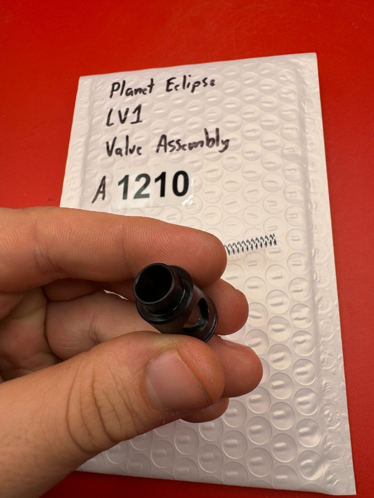 Planet Eclipse LV1 Valve Assembly - used paintball valve assembly - black