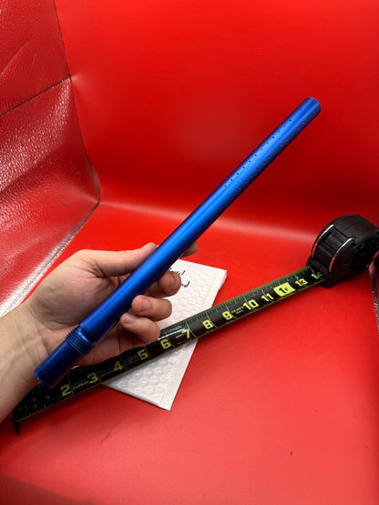 WDP 14 inch Barrel Old Angel Thread - used paintball barrel (one-piece) - blue anno