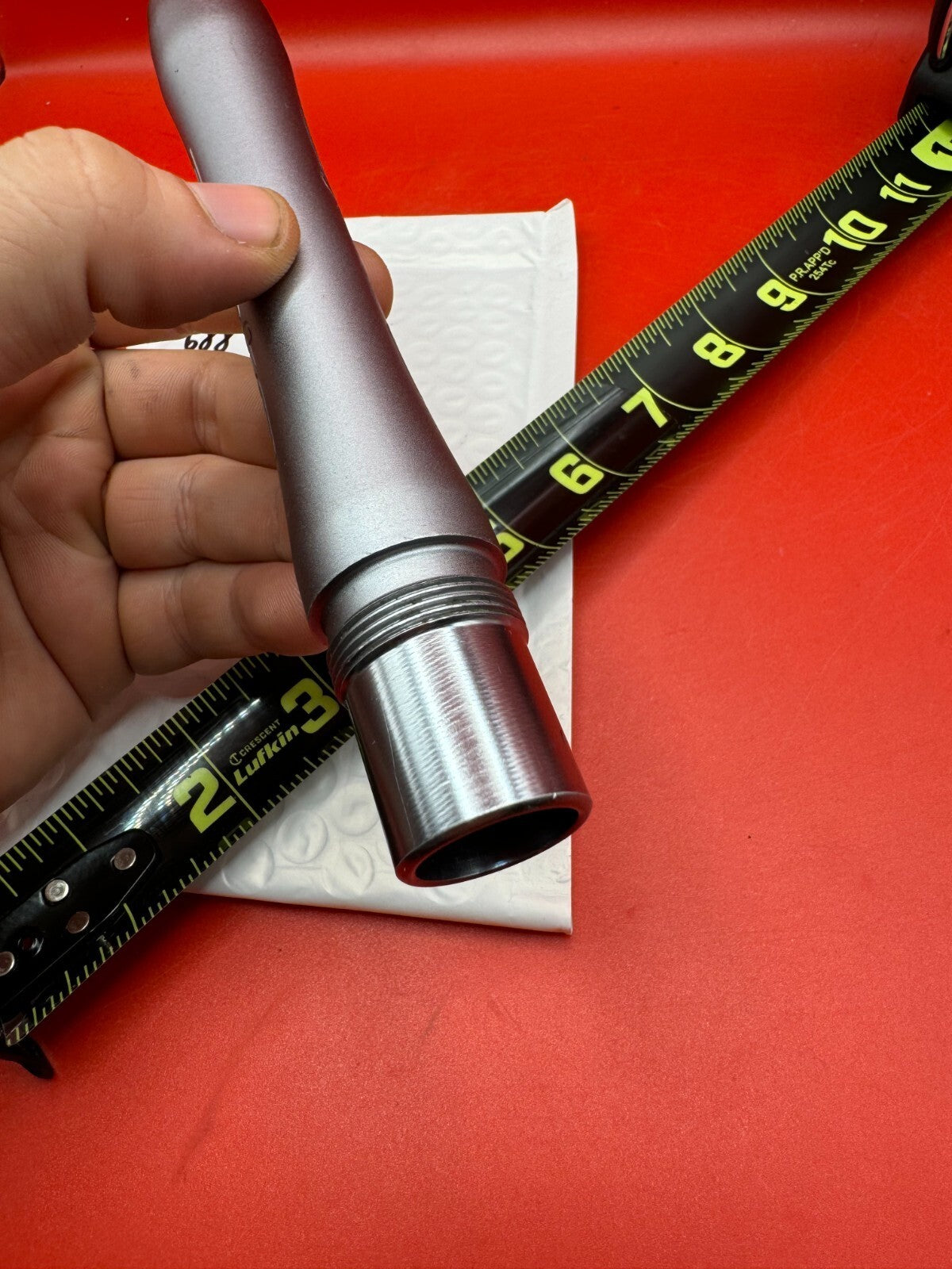 Proto/Dye UL Back 688 Bore AC Thread - used paintball barrel back - dust silver / gunmetal ano