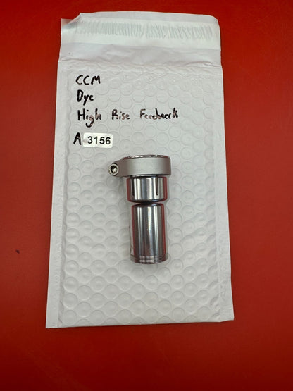 CCM Dye High  Rise Feedneck - used paintball feedneck - silver
