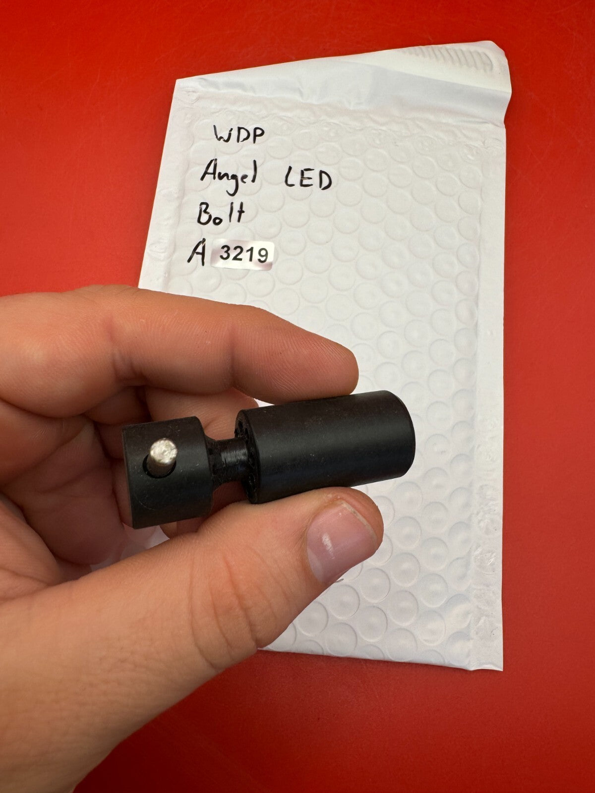 WDP Angel LED Bolt - used paintball bolt - black