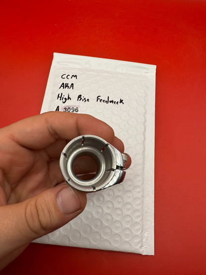 CCM AKA High Rise Feedneck - used paintball feedneck - silver