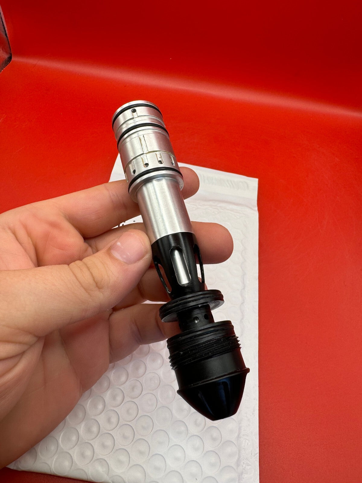 Dye/Evil Minion Bolt/Engine - used paintball bolt/engine assembly - silver/black