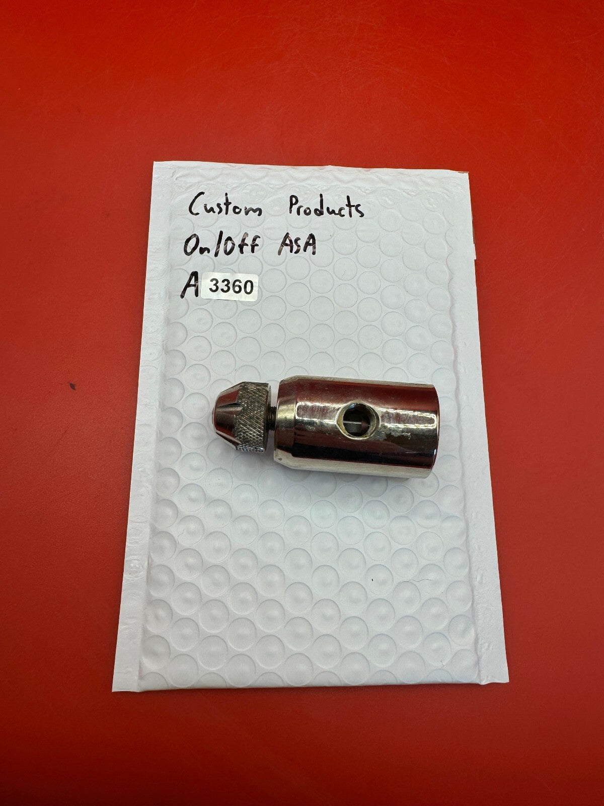 Custom Products On/Off ASA - used paintball on/off asa - silver/chrome