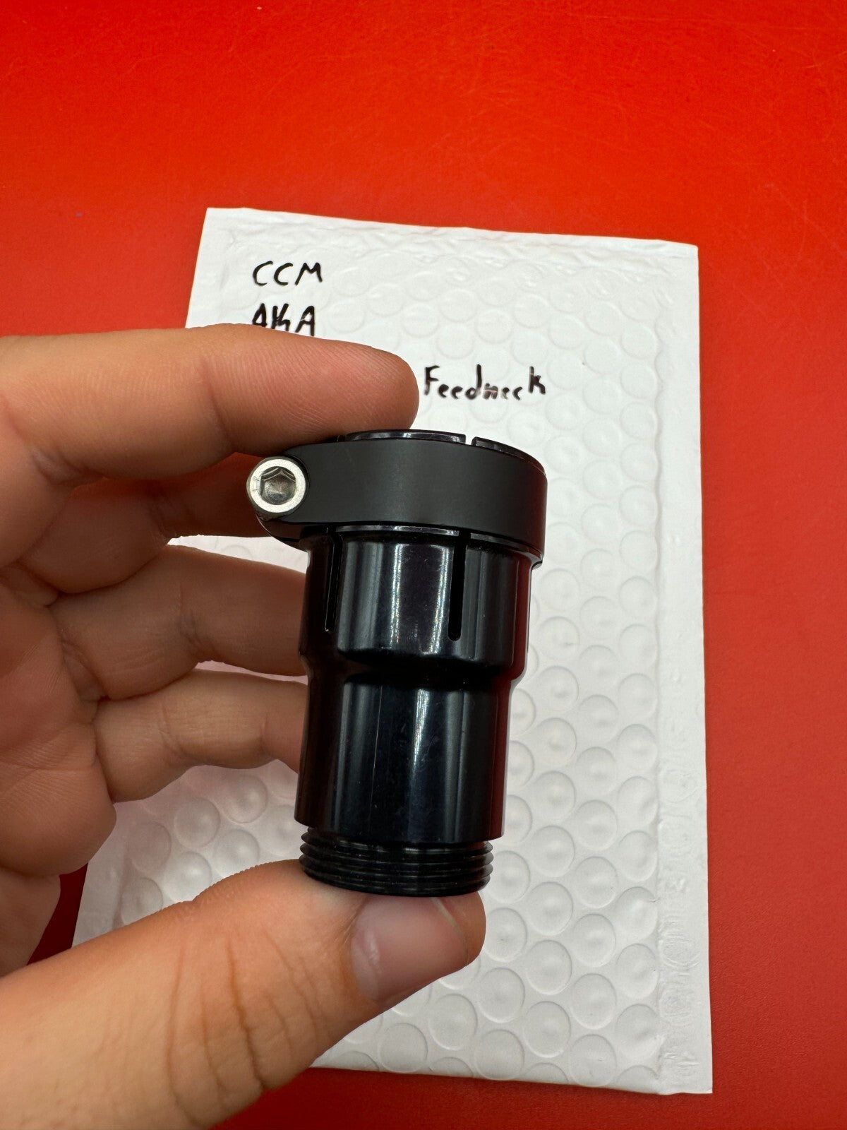 CCM AKA High Rise Feedneck - used paintball feedneck - black