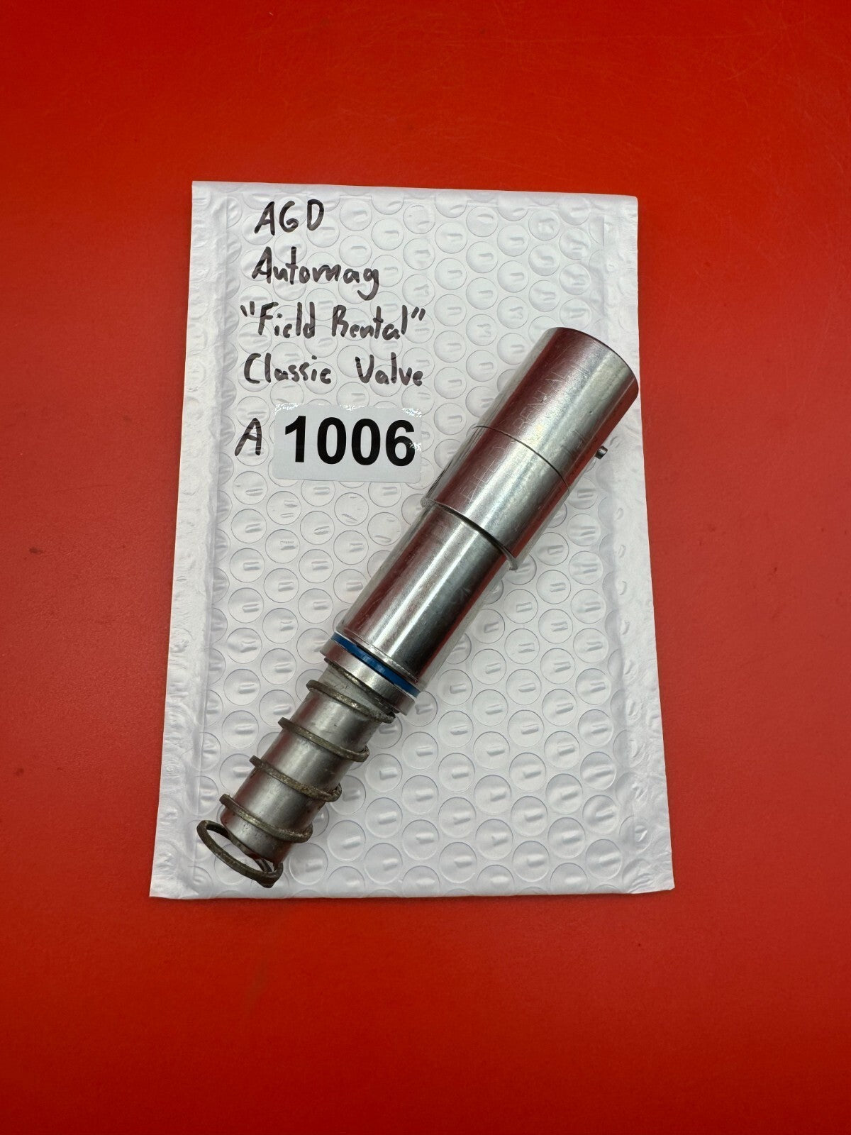 AGD Automag ''Field Rental'' Classic Valve - used paintball valve - silver (raw aluminum/stainless)